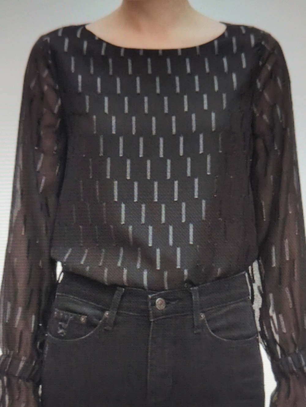 Banana Republic NWT Shimmer Black Blouse